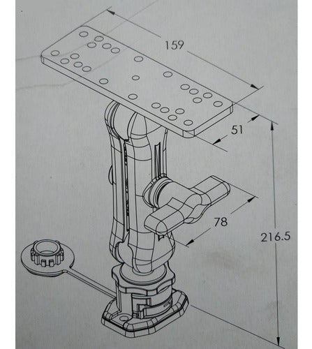 Soporte Kayak Ecosonda Gomon Universal Desmontable Rapid 5