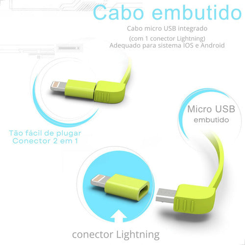 Powerbank Carregador Portatil 5000mah Ios Android Pineng 4