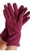 Suede Gloves Women Floral Detail Winter Warmth 4