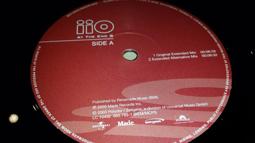 Iio At The End Vinilo Maxi Germany Excelente Tema 2003 1