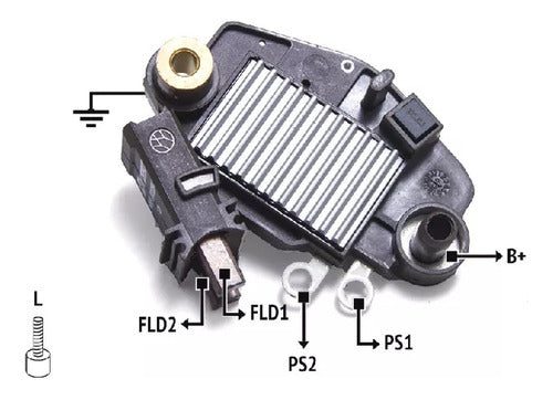 Regulador De Voltaje Alternador T.valeo Rnv 593284 0