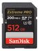 Memoria Sandisk 512gb Extreme Pro Uhs-i Sdxc 200mb/s C10 V30 0