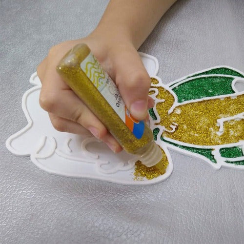 Vitró Maker with 6 Glitter Color Adhesives for Crafting x 4 75