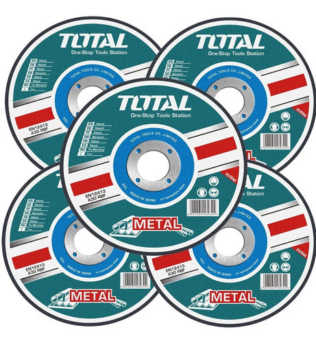 Total Disco Abrasivo Corte Metal 115x1.6mm TAC2211153 X5 P 0