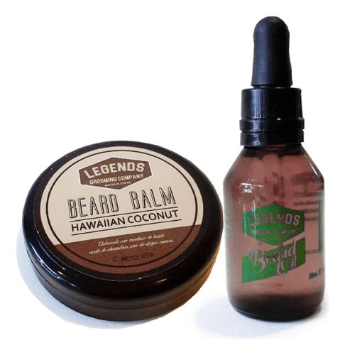 Legends Beard Balm Coconut & Mint Beard Oil Combo X2 0