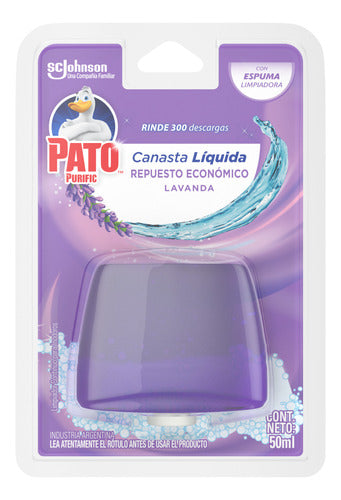 Pato Purific Liquid Toilet Basket Lavender Refill 300 Flushes x 6 0