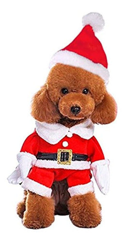 Mogoko Santa Claus Costume for Dogs and Cats - Christmas Pet Costumes 0