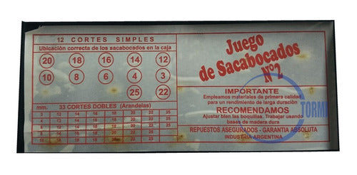 Juego De Sacabocados Toriano N 2 12 Piezas - Tormi 1