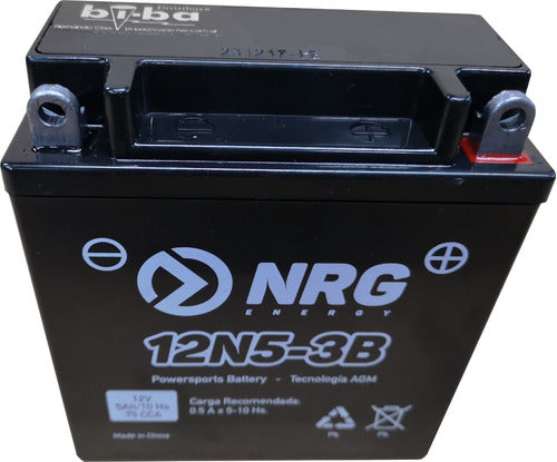 Batería Moto Agm Nrg 12n5-3b - Yb5l-b 2