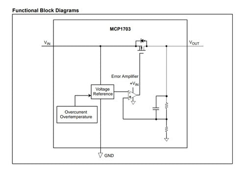 Microchip Mcp1703 Mcp1703t-3302e Regulador 3.3v, 250ma Sot23 2