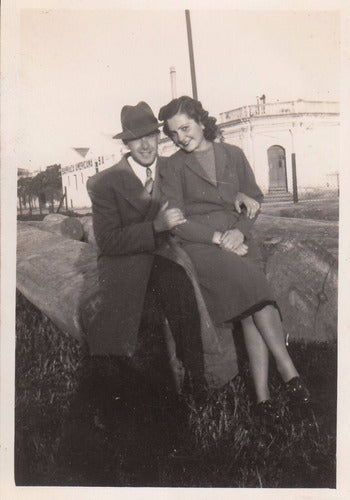 1938 Antigua Fotografia Esquina En Ciudad De Salto Vintage 0