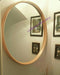 La Banqueteria Deco Round Mirror with Wooden Frame 50cm 0