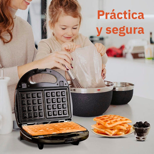 Lememi Wafflera Sandwichera Grill Electrica 3 En 1 Super Practica 1