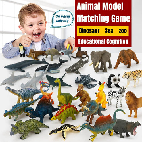 Figuras De Animales Realistas Para Niños, Juego Educativo 5