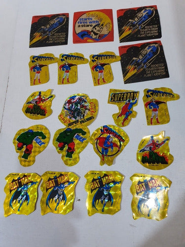 Lote 4 De 19 Antiguos Stickers Dc Comics 1978 0