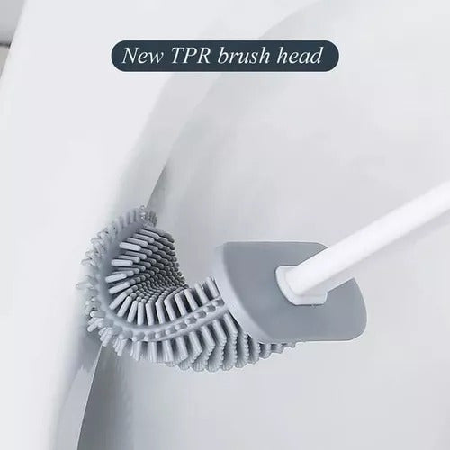Flexible Silicone Toilet Brush with Hanging Accessory 8