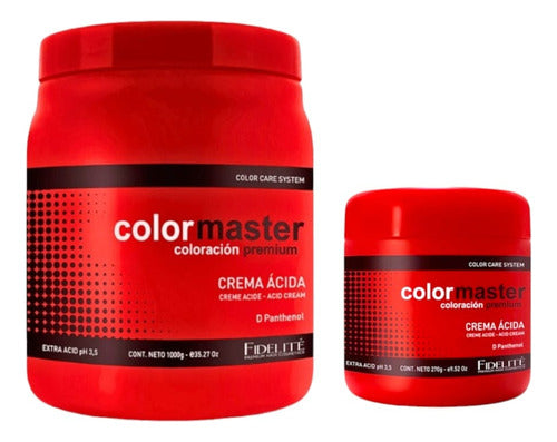 Fidelité Colormaster Crema Extra Acida + Shampoo Y Acond Cremoso X1kg 5