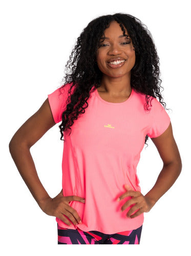 DPM Women's Dry Fit Sports T-Shirt for Running and Cycling - Pink 0