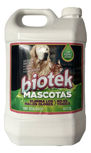 BioTek Eliminador De Olores Y Manchas Mascotas Enzimatico 3lt 0