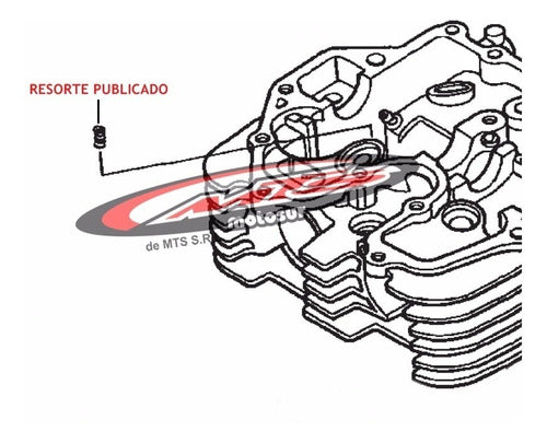 Honda Original Resorte Tope Descompresor for XR 400 NX 400 Falcon XR 250 R 96-04 TRX 400 EX 99-07 Moto Sur 1