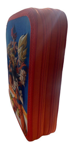 Dragon Ball Z Original Floor Fabric 2-Zip Pencil Case 1