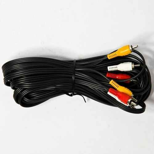 Audio Video Cable 1.8 Meters RCA 3x3 Male TV Led DVD CCTV Htec 1