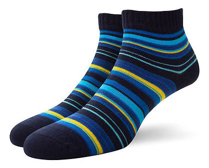 Elemento Pack X12 Striped Cotton Ankle Socks for Men A. 102 R 3