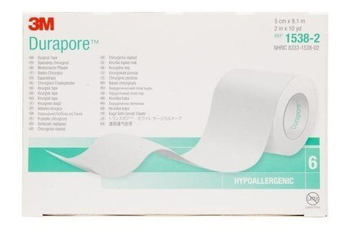 3M Durapore Surgical Tape 1538-2 50mm X 9m – Pack of 3 1