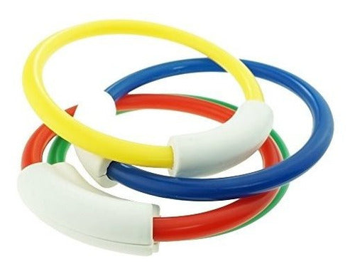 Joyin Toy Underwater Swimming / Diving Pool Toy Rings (4 Pieces) 3