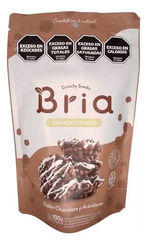 Bria Quinoa Double Chocolate and Blueberry Snack 100g x 4 Units 0