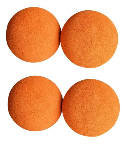 Goshman Super Soft Sponge Balls 1.5" Orange (Set of 4) 0