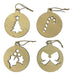 Pack of 2 Assorted Wooden Cutout Christmas Tree Ornaments #422 0