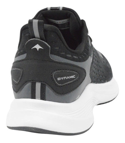 Montagne Dynamic Running Shoes for Men - Black and White 1