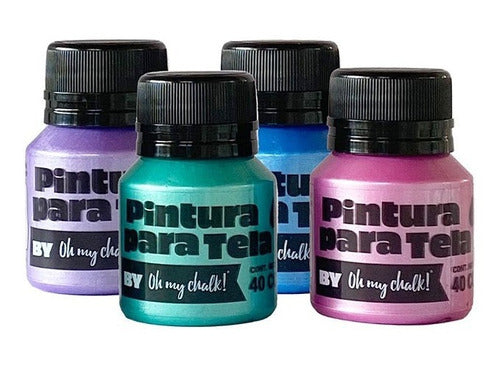 Oh My Chalk! Metallic Fabric Paint Set 0