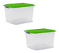 8 Stackable Organizing Boxes 34L Colombraro Plastic Containers 22