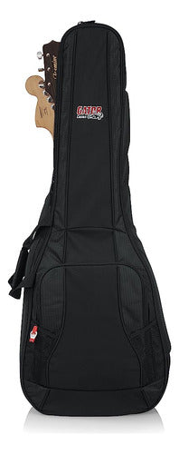 Gator Cases 4G Series Dual Gig Bag; Contains (1) Acoustic Guitar 0