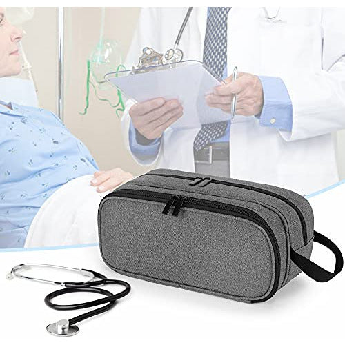 Trunab Stethoscope Carrying Case Hold 2 Stethoscopes Or BP Cuffs, Compatible With 3M Littmann/MDF/ADC 6