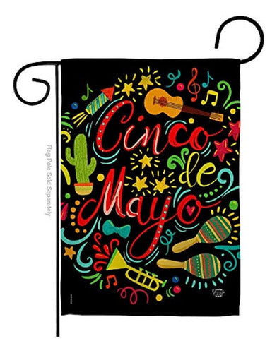 Ornament Collection El Fiesta Cinco De Mayo Garden Flag 0