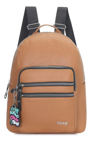 Women's Anti-Theft Eco Leather Backpack Purse by La Triestina 0