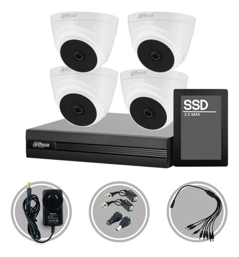 Dahua CCTV Security Kit - 4CH DVR HD + 4 720p Cameras + Solid State Drive 9