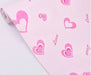 10 Papel Adhesivo Empapelar Pared Rosa Corazon Love 45cmx1mt 1