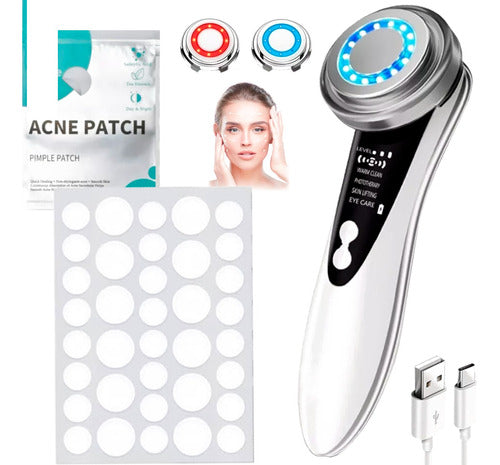 Renkai Anti-Wrinkle Facial Phototherapy Combo + Acne Patches X36 0