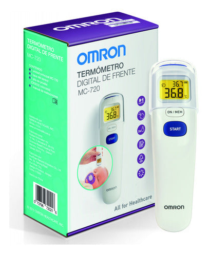 Omron NE-C801 Nebulizer + MC-720 Infrared Thermometer Combo 3