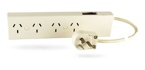 Richi Electric Power Strip 4 Sockets with 5m Cable in Ivory 0