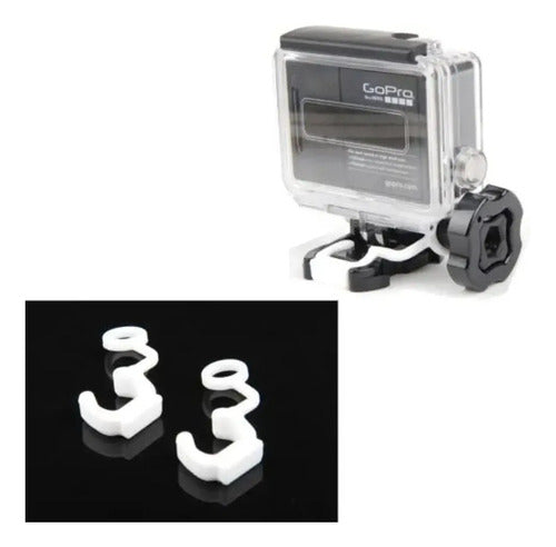 Kit X2 Amarres De Seguridad Silicona Para Gopro (328) 5