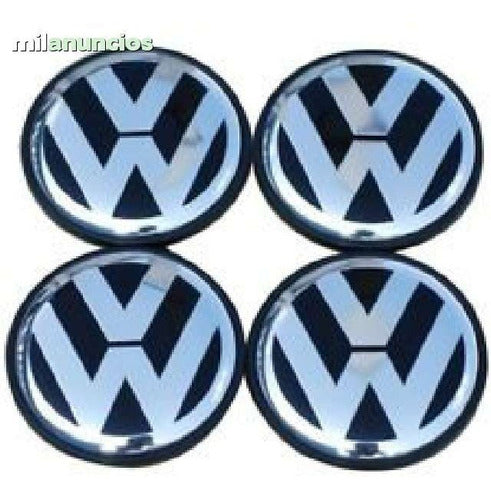 Centro Logo Llanta Volkswagen Autoadhesivo X4 55 Mm 1