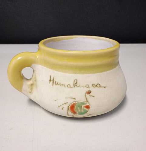 Burdah Taza Tazon Artesanal De Ceramica Humahuaca Amarillo 1