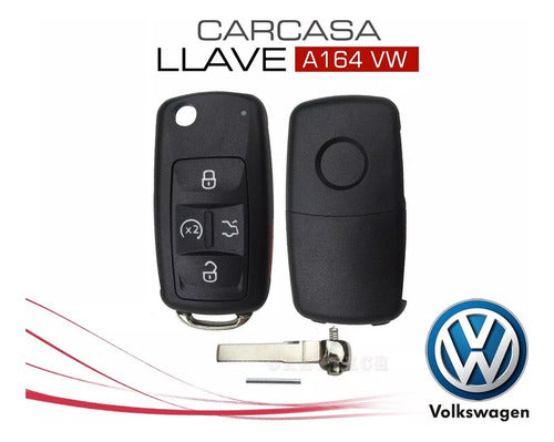 VW Carcasa Llave A164 - 5 Button Rectangular Blade 4