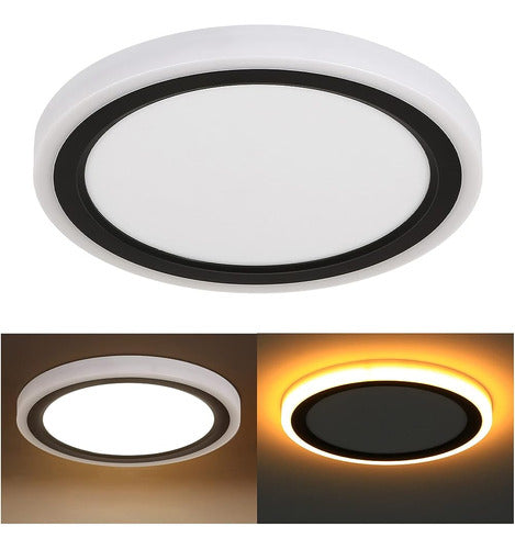 Hykolity 13-Inch Round Flat LED Panel Light with Night Light 0