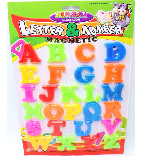 First Classroom Letters and Numbers Magnetic Refrigerator Board 4 Cm Mundo CLG FD8-06 0